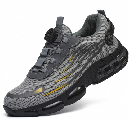 Steel Toe & Puncture-Proof Wide Toe Work Shoes, Non-blister Comfortable Safety Boots