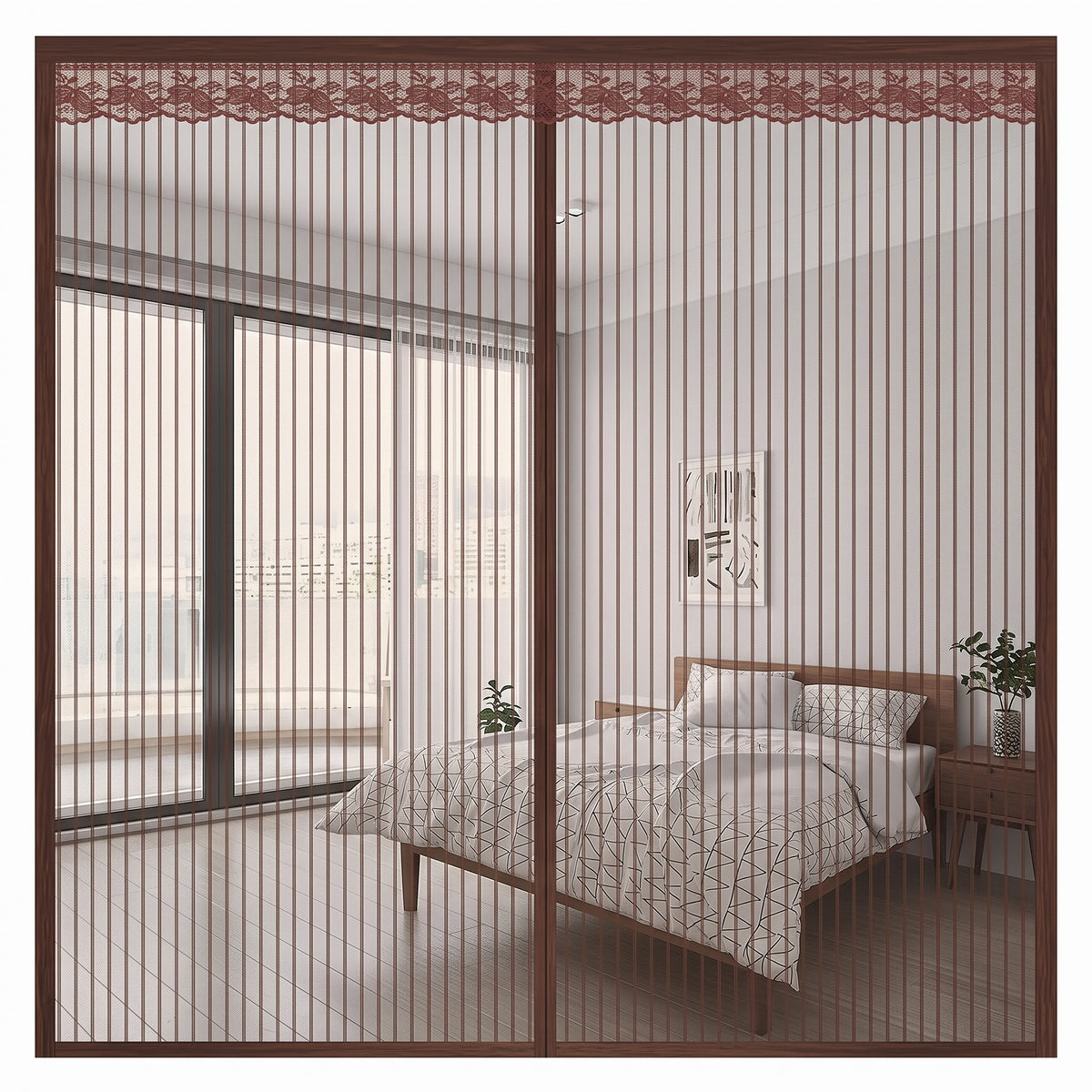 💥50% OFF🦟Drill-free magnetic mesh screen door (mosquito curtain)