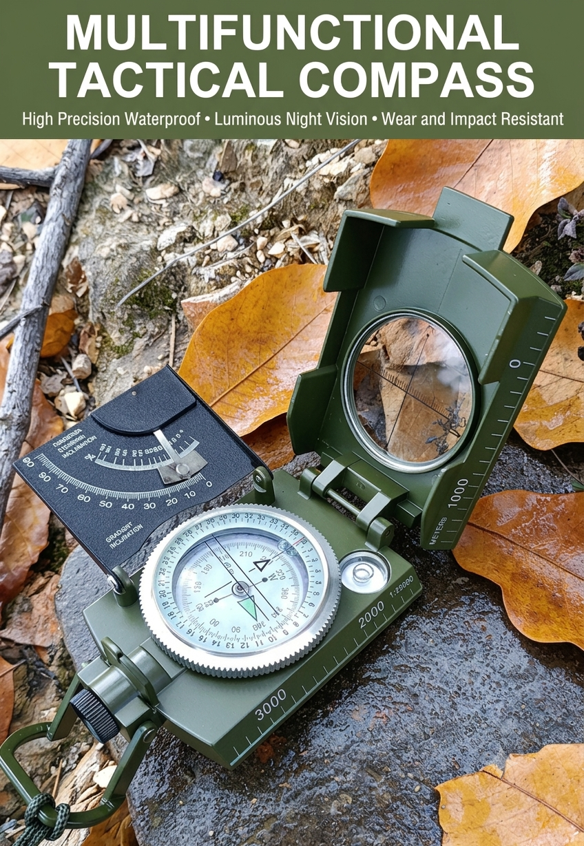 🔥High Precision Luminous Compass | Reliable Guide for Outdoor Trips