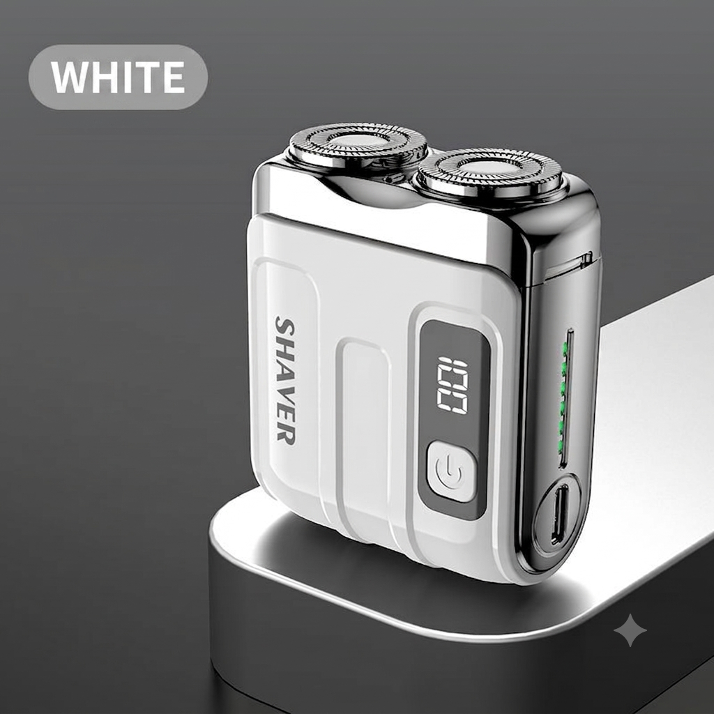 🔥 Limited Discount Mini German Electric Shaver for Men, Pocket Portable Travel Cordless Facial Razor, Powerful Motor Compact Shaving Tool for Business Trip