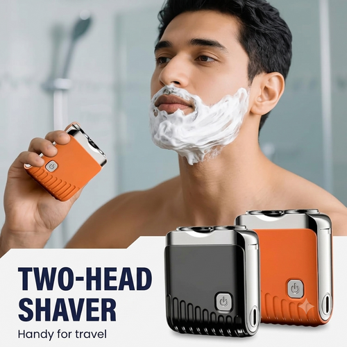 🔥 Limited Discount Mini German Electric Shaver for Men, Pocket Portable Travel Cordless Facial Razor, Powerful Motor Compact Shaving Tool for Business Trip