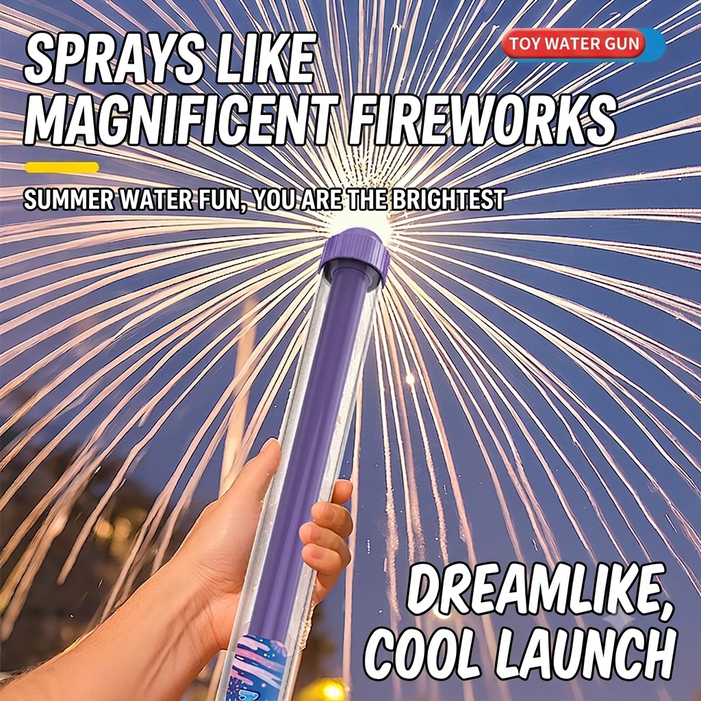 💦 Summer Hot Pick! Firework Effect Pull Pump Water Gun