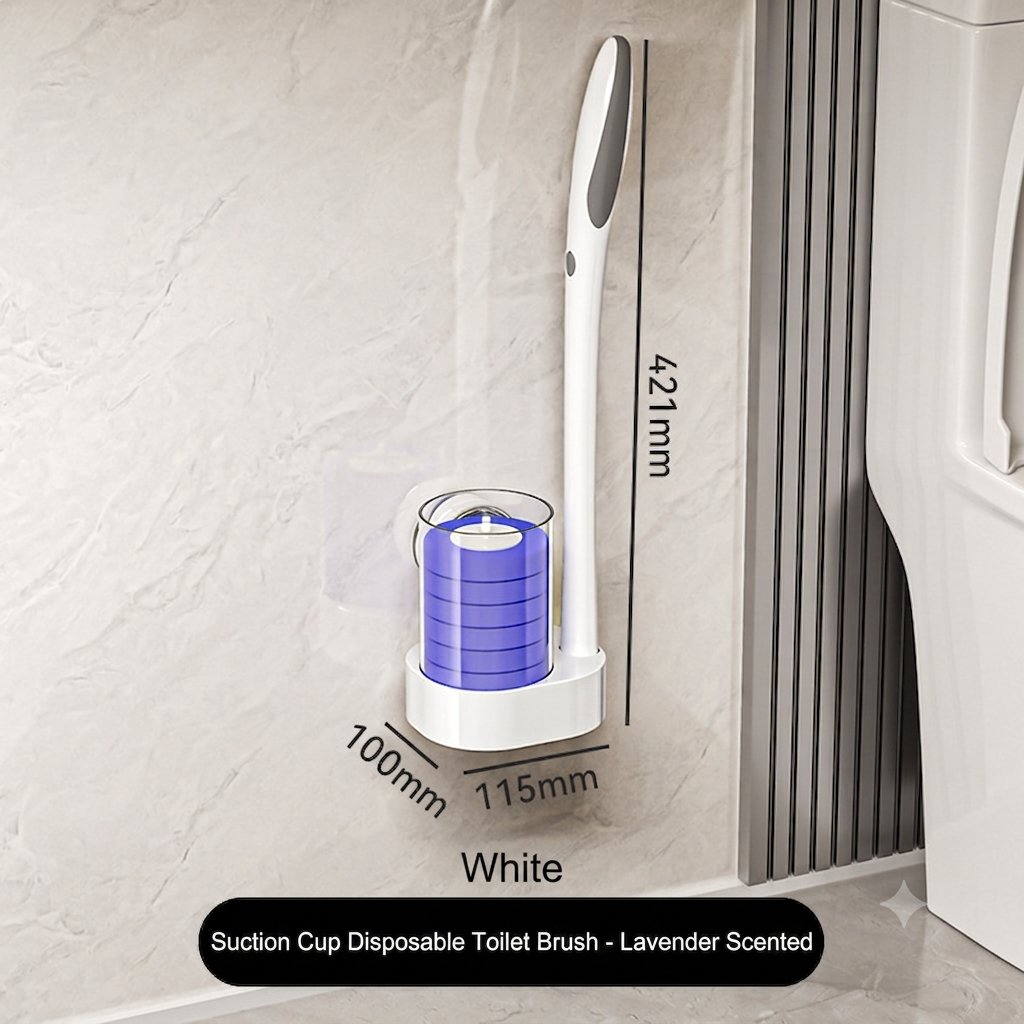 🔥50% OFF Suction Wall Disposable Toilet Brush – 360° No Dead Corner Sanitary Bathroom Cleaner