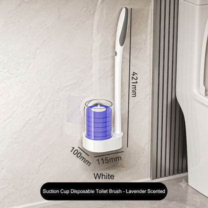 🔥50% OFF Suction Wall Disposable Toilet Brush – 360° No Dead Corner Sanitary Bathroom Cleaner