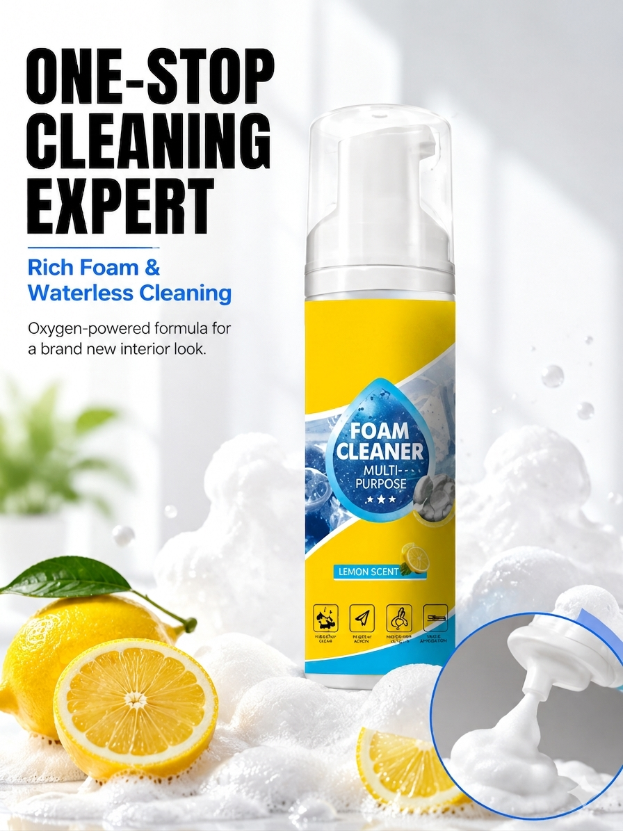 🔥Multi-Purpose Foam Cleaner｜One Bottle Cleans Car, Sofa, Shoes & Furniture