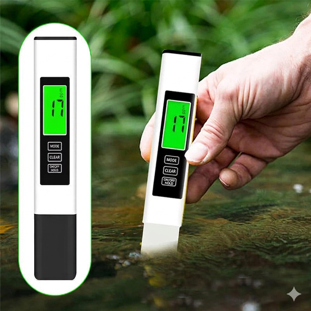 3-in-1 Digital Water Quality Tester Pen - Accurate TDS EC Temperature Detector for Drinking Water, Aquarium, Travel & Home Use
