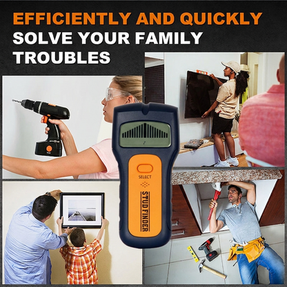 🔥Limited Time Deal 5-in-1 Digital Wall Stud Finder, Handheld Metal & Live AC Wire Detector, High Precision Drywall Scanner For DIY Hanging Projects
