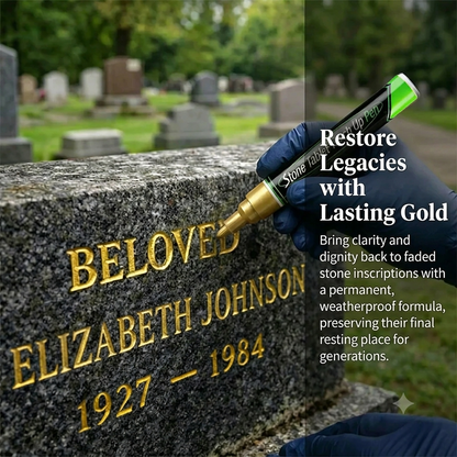 🔥3mm Large Tip Tombstone Repair Pen – Waterproof High Temp Resistant Stone Touch-Up Marker