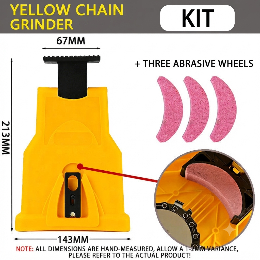 🔥Universal chain sharpener, quickly sharpens chainsaw teeth