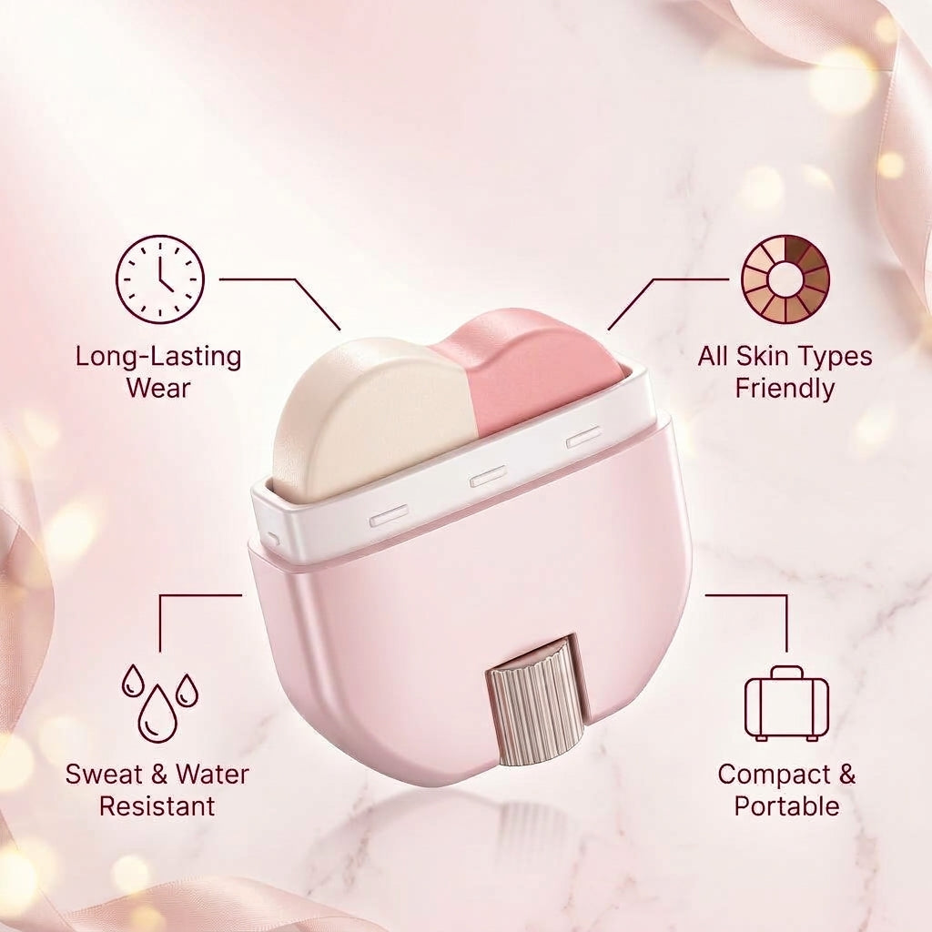 🌸Buy 2 Get 1 Free - 2-in-1 Blush & Highlighter Stick - Instantly Sculpt Your Cheekbones For A Professional-Looking Glow.