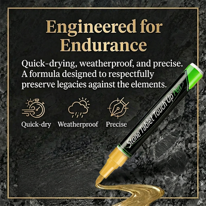 🔥3mm Large Tip Tombstone Repair Pen – Waterproof High Temp Resistant Stone Touch-Up Marker