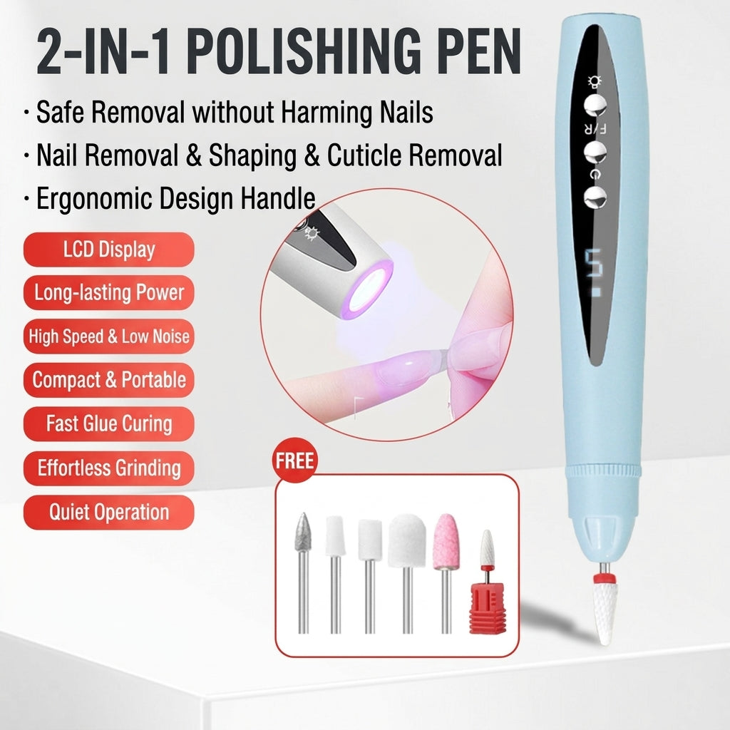 🔥 Over 100,000 sold monthly—limited-time half-price offer! ✨ Professional electric nail drill—combines filing, shaping, dead skin removal, and buffing in one.