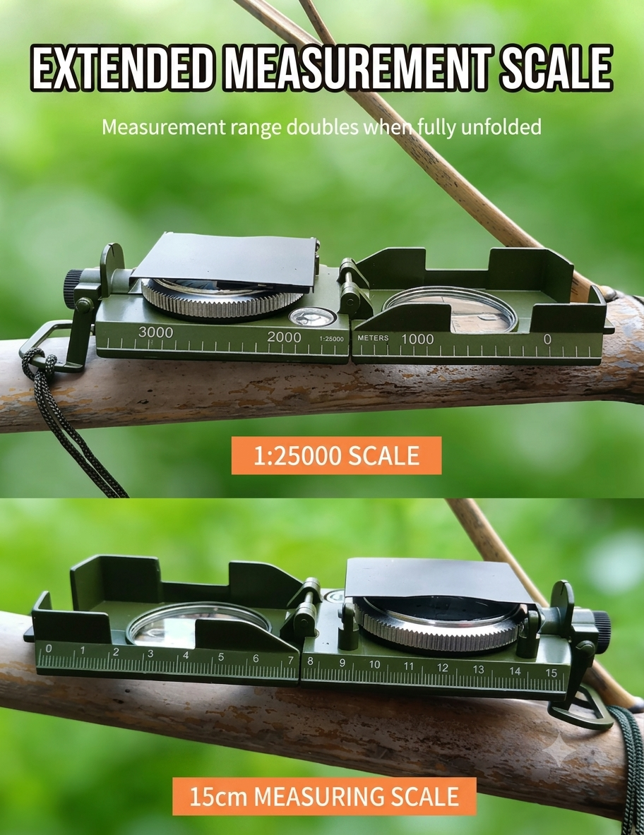 🔥High Precision Luminous Compass | Reliable Guide for Outdoor Trips