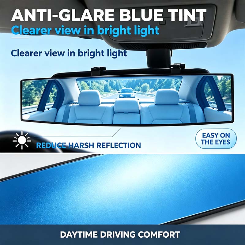 💥Buy 1, Get 1 Free 🚗HD Convex Panoramic Rearview Mirror, Clip-On Car Interior Mirror ☀️