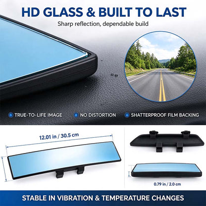 💥Buy 1, Get 1 Free 🚗HD Convex Panoramic Rearview Mirror, Clip-On Car Interior Mirror ☀️