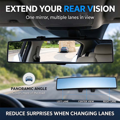 💥Buy 1, Get 1 Free 🚗HD Convex Panoramic Rearview Mirror, Clip-On Car Interior Mirror ☀️