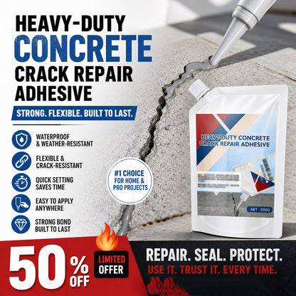 🔥Limited time 50% OFF! 👷‍♂️ Heavy-Duty Concrete Crack Repair Adhesive