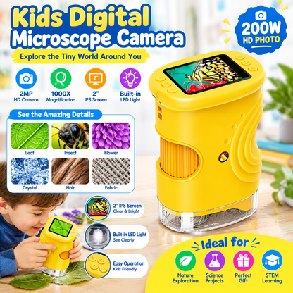 🔥Half Price For Today Only - Children’s Discovery Microscope – High-Definition 1000x Magnification: Begin Your Child’s Journey of Exploration