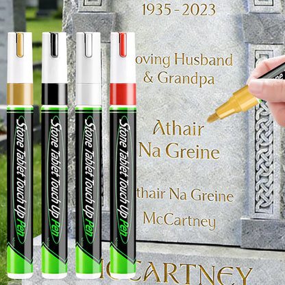 🔥3mm Large Tip Tombstone Repair Pen – Waterproof High Temp Resistant Stone Touch-Up Marker