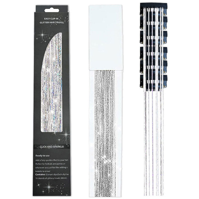 🔥Last Day50%OFF ✨Clip-in Tinsel Hair Extensions (12 tablets) box