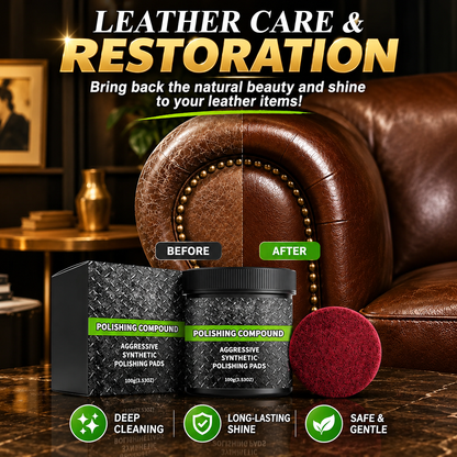 🪑Furniture Polishing Paste, Gentle Cleaning, Restoration & Gloss Maintenance, Multi-Material Furniture Care Cream