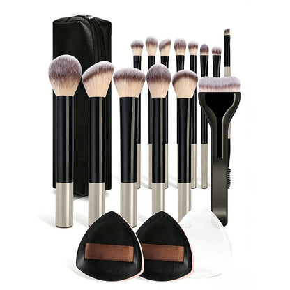 🔥 2026 New 17Pcs Celebrity Makeup Brush Set, Dense Soft Brushes Save Cosmetics for Flawless Makeup