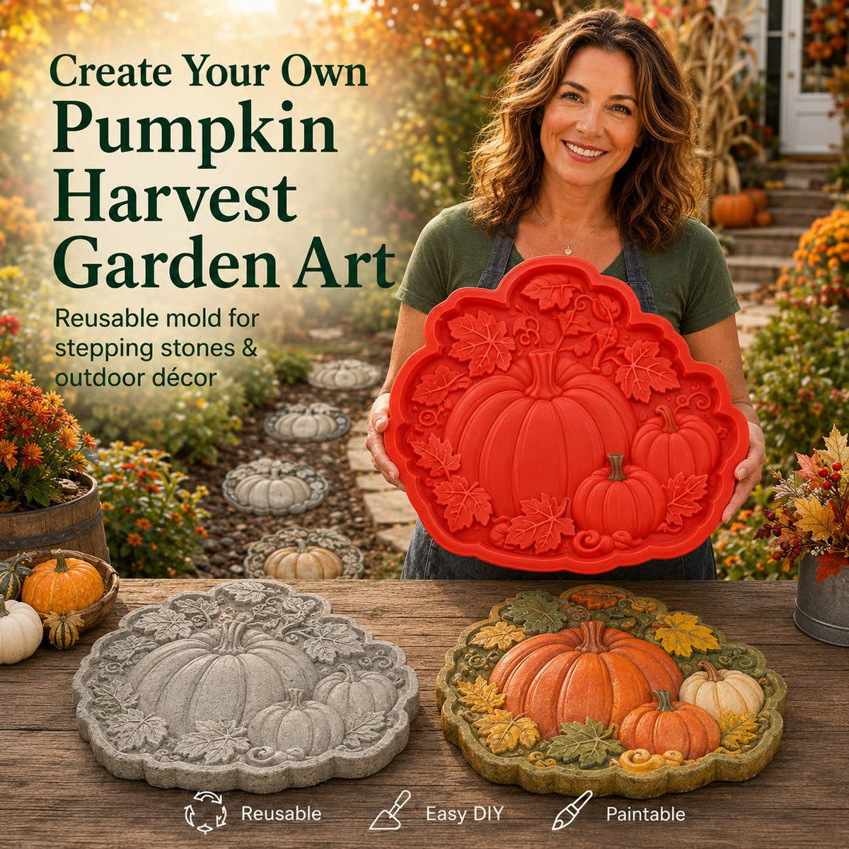 💥 Last-Day Sale - Garden Art Stepping Stone Mold