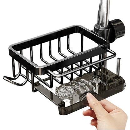 🧺Kitchen Faucet Storage Rack | Multi-function Sink Drain Basket for Sponge & Rag