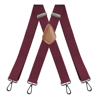 🎁Genuine Leather Suspenders, Heavy Duty Adjustable Real Leather Suspenders, Fashion Accessory Gift For Men