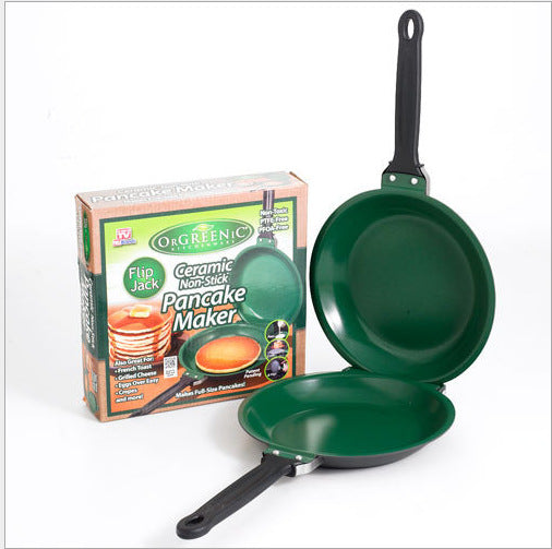 🔥 Non-Stick Dual-Use Pan – Perfect for Pancakes, Steaks & Waffle Cones! 🥞🥩🍦