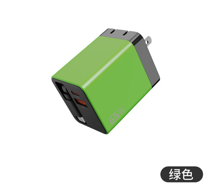 ⚡65W 3-in-1 Fast Charger with Retractable Cable – Charge Your Phone, Tablet & Laptop at the Same Time