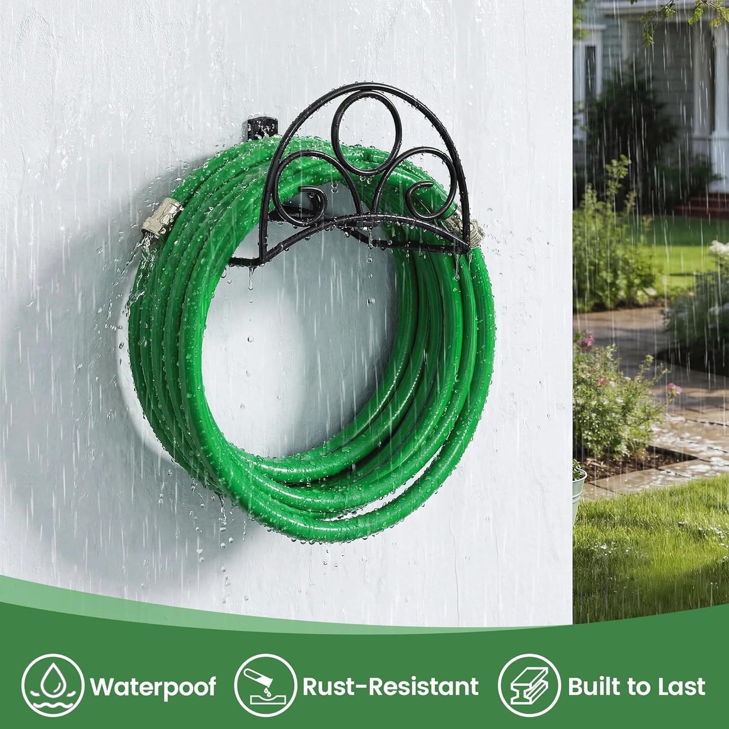 💦Wall Mount Garden Hose Storage Rack