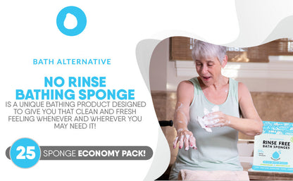 🏆Flash Sale⚡ 50K+  🌈Disposable Rinse-Free Bathing Wipes🧼