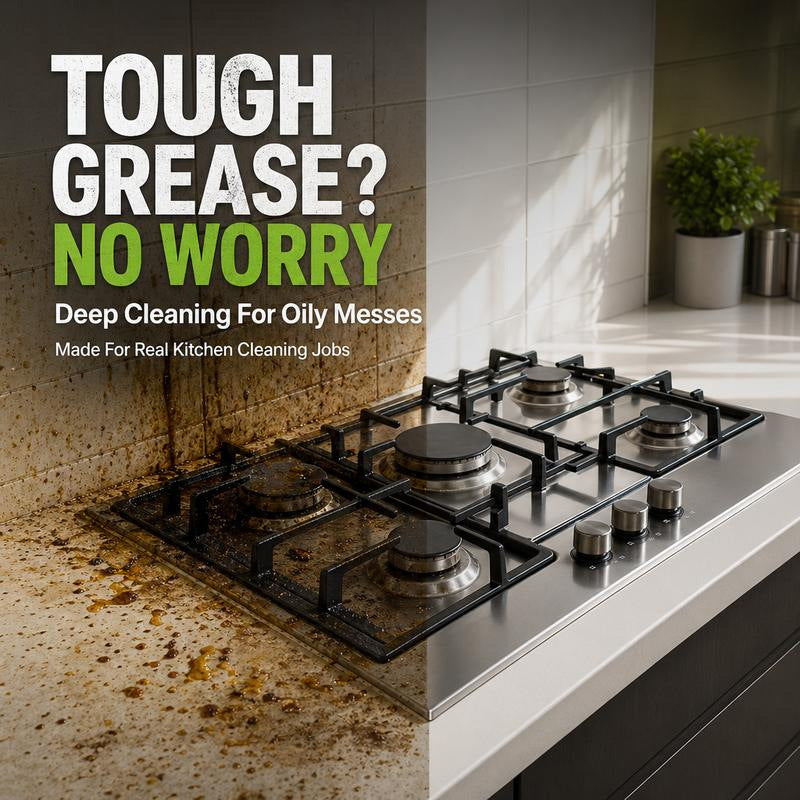 🔥 Powerful Grease Remover Spray for Kitchen Stovetop & Vent Hood