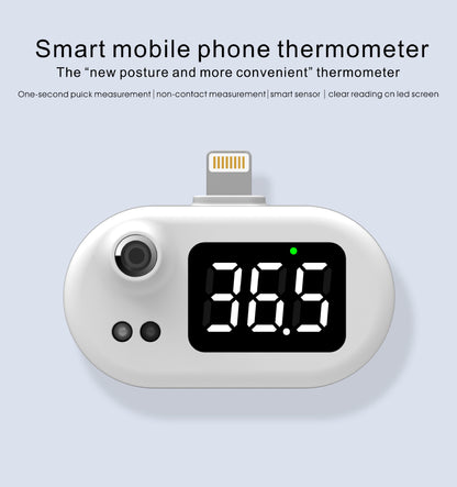 🔥Plug-In Phone Thermometer｜No Battery, Instant Accurate Non-Contact Temp Reading