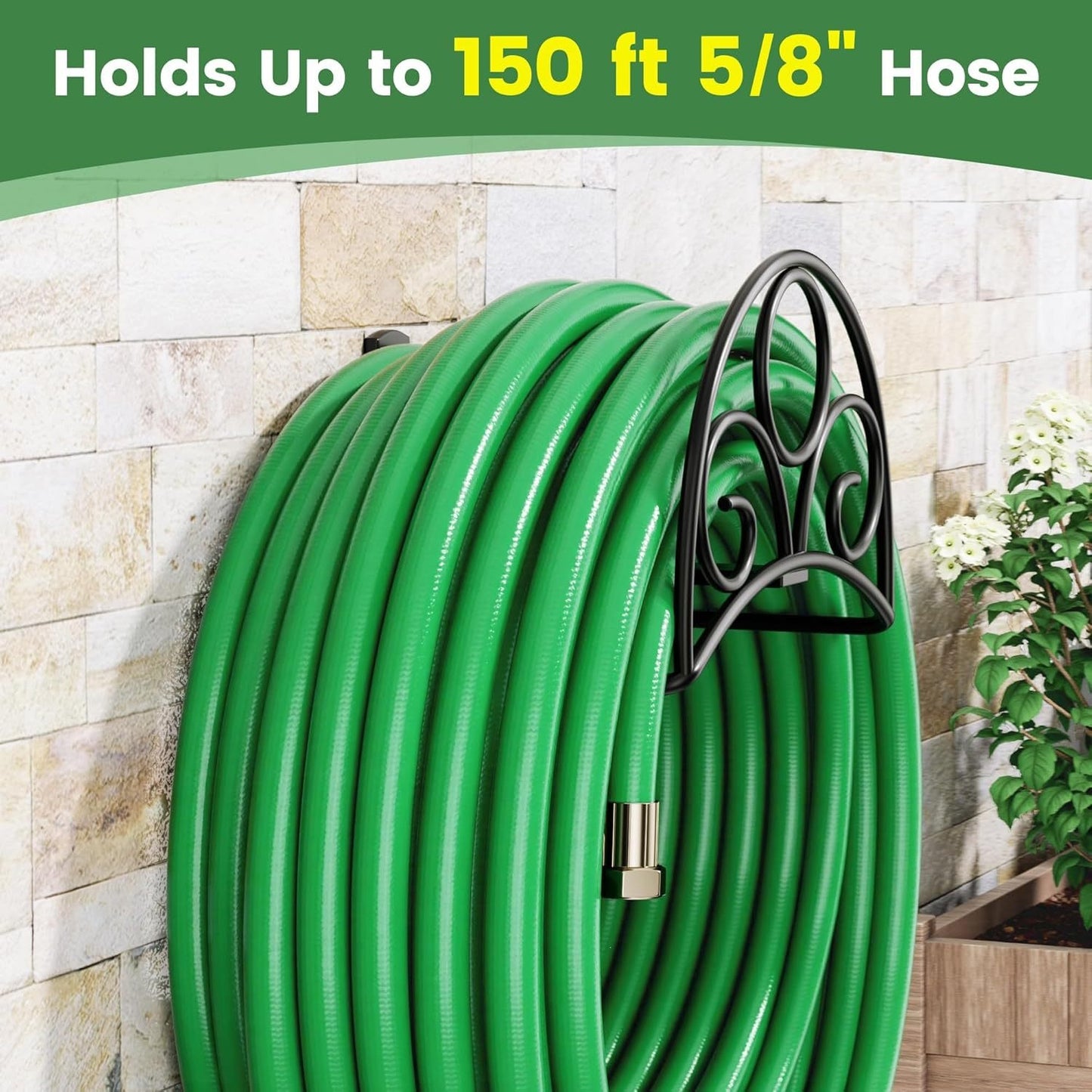 💦Wall Mount Garden Hose Storage Rack