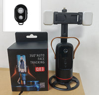 Fully automatic follow-up shooting gimbal+remote control+ 2 Fill Lights