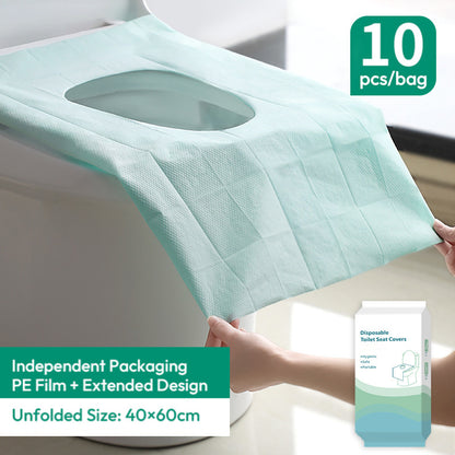 🧻Disposable Waterproof Toilet Seat Covers – Stay Clean, Comfortable & Protected Anywhere