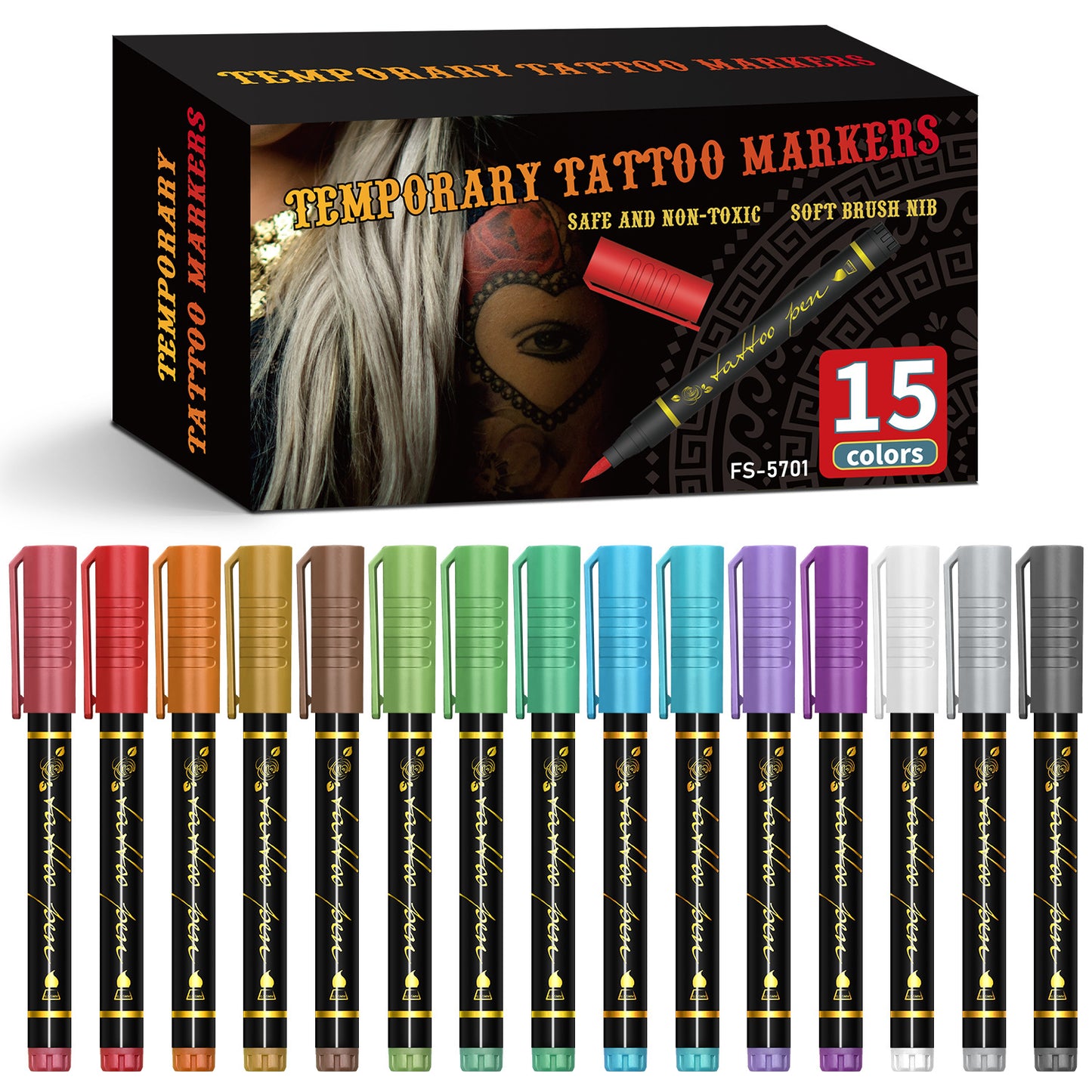 🔥2026 New Temporary Tattoo Marker Set Skin Paint Pen