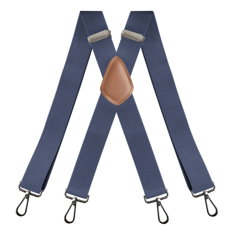🎁Genuine Leather Suspenders, Heavy Duty Adjustable Real Leather Suspenders, Fashion Accessory Gift For Men