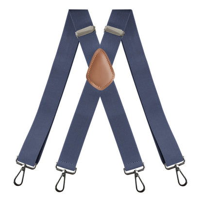 🎁Genuine Leather Suspenders, Heavy Duty Adjustable Real Leather Suspenders, Fashion Accessory Gift For Men