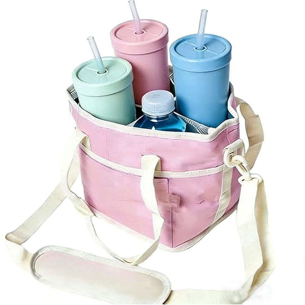 🥤 Large Capacity Drink Bag | Crossbody Design for Travel & Outdoor Use