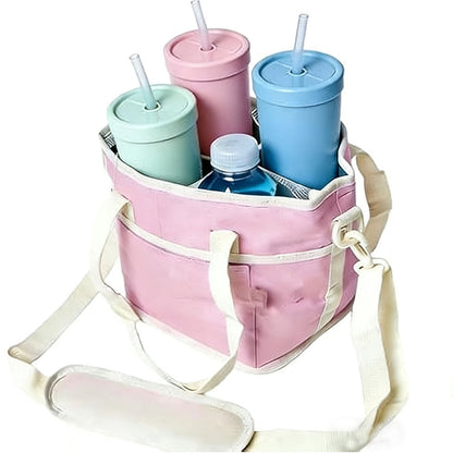 🥤 Large Capacity Drink Bag | Crossbody Design for Travel & Outdoor Use