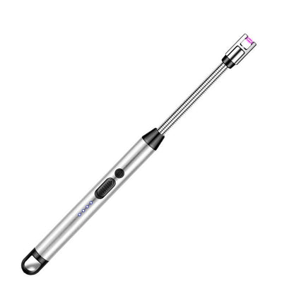 🔥Buy 1 Get 1 Free🔥360 Degree Flexible Arc Lighter Windproof Rechargeable Electric Lighter With LED Battery Indicator