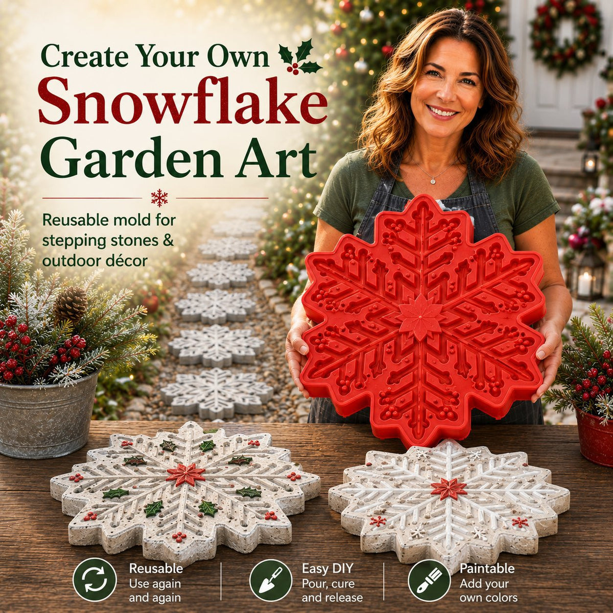💥 Last-Day Sale - Garden Art Stepping Stone Mold
