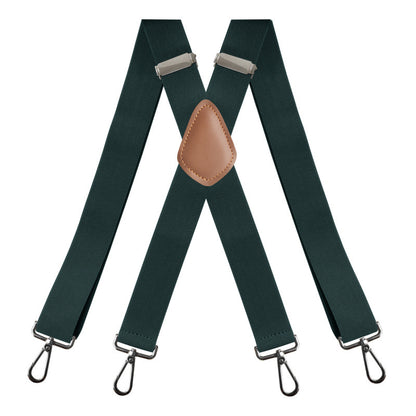 🎁Genuine Leather Suspenders, Heavy Duty Adjustable Real Leather Suspenders, Fashion Accessory Gift For Men