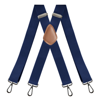 🎁Genuine Leather Suspenders, Heavy Duty Adjustable Real Leather Suspenders, Fashion Accessory Gift For Men