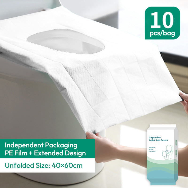 🧻Disposable Waterproof Toilet Seat Covers – Stay Clean, Comfortable & Protected Anywhere