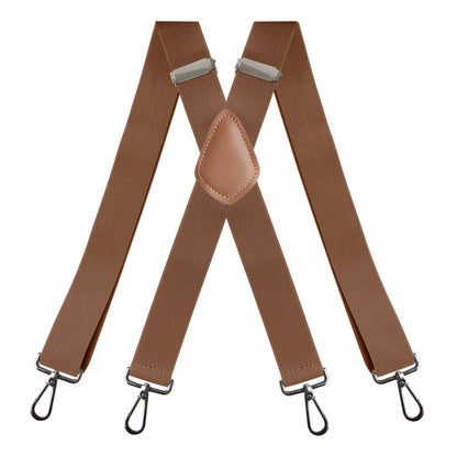 🎁Genuine Leather Suspenders, Heavy Duty Adjustable Real Leather Suspenders, Fashion Accessory Gift For Men