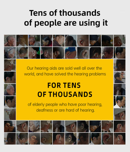 🔥Rechargeable BTE Hearing Aid｜Crystal Clear Sound for Elderly & Hearing Impaired